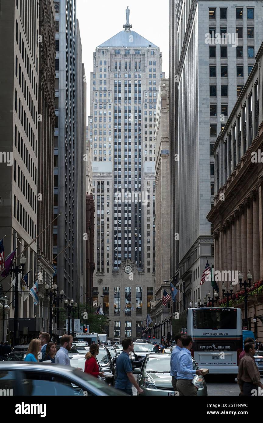 Chicago Loop, Illinois, États-Unis ; ville de ​​center, centre-ville ; Chicago Board of Trade Building ; 2017 Banque D'Images