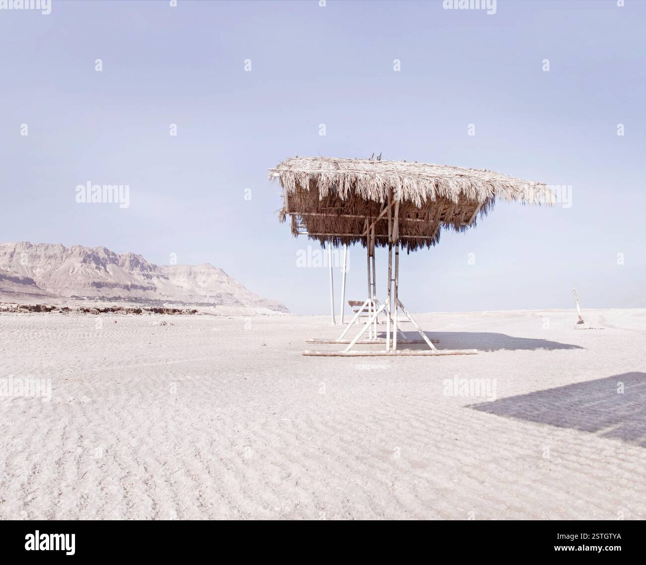 Boue noire thérapeutique sur les rives de la mer morte, utilisée pour les soins de la peau et les soins de bien-être. Banque D'Images