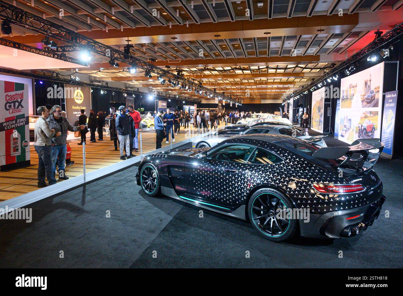 Toronto, ON, Canada - 14 février 2025 : 2021 Mercedes-AMG GT Black Series 'P-One Edition' présenté à la section Auto Exotica lors du Canadian 2025 Banque D'Images