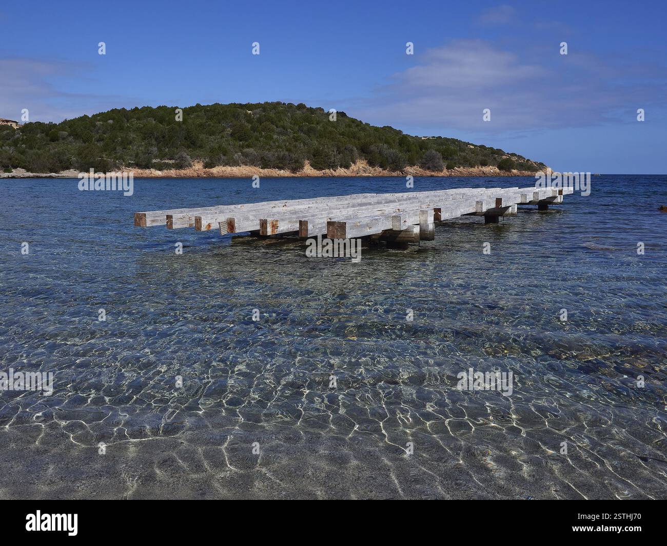 Une image de la mer de Porto Paglia en Sardaigne, Italie, Europe Banque D'Images