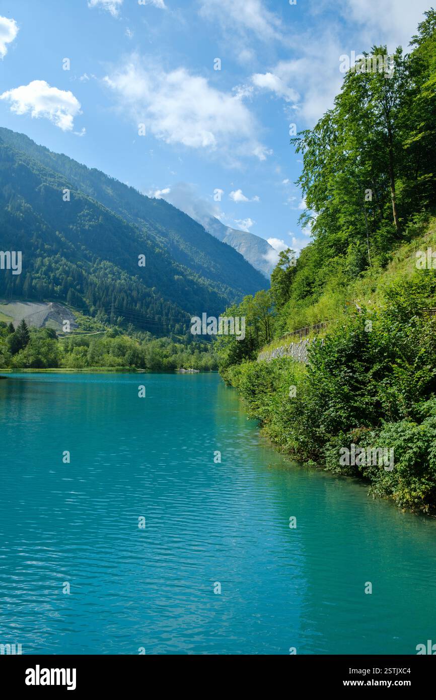 Lac Klammsee à Sigmund-Thun George Kaprun, Autriche. Banque D'Images