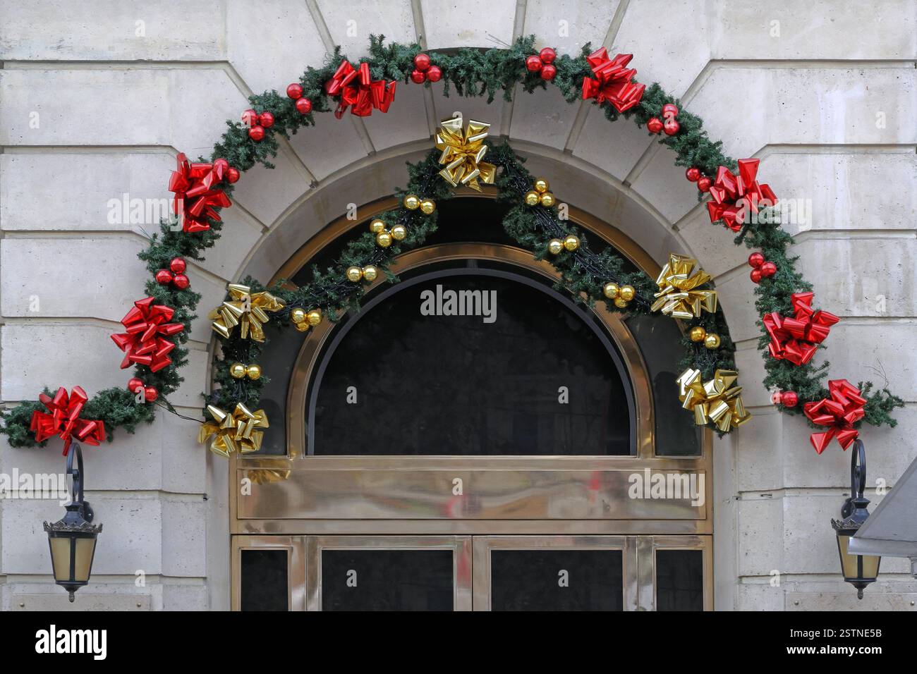 Porte Arch de Noël Banque D'Images
