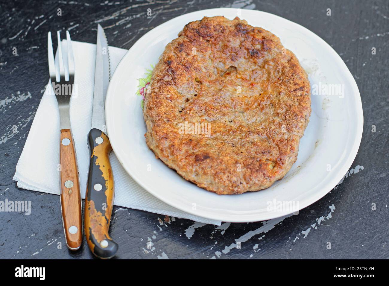 Patty grillée Banque D'Images Patty grillée Banque D'Images