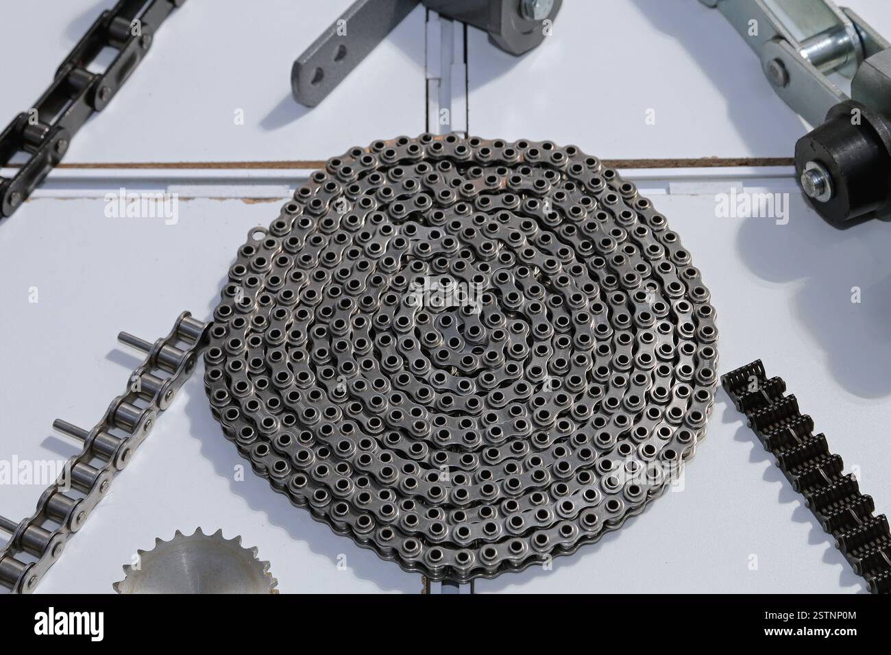 Chaînes à rouleaux Banque D'Images