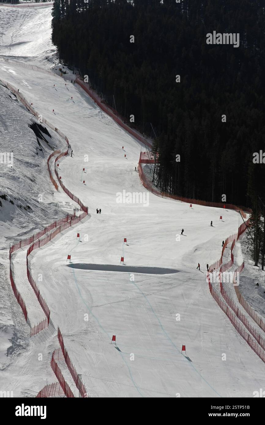 Piste de ski alpin Banque D'Images