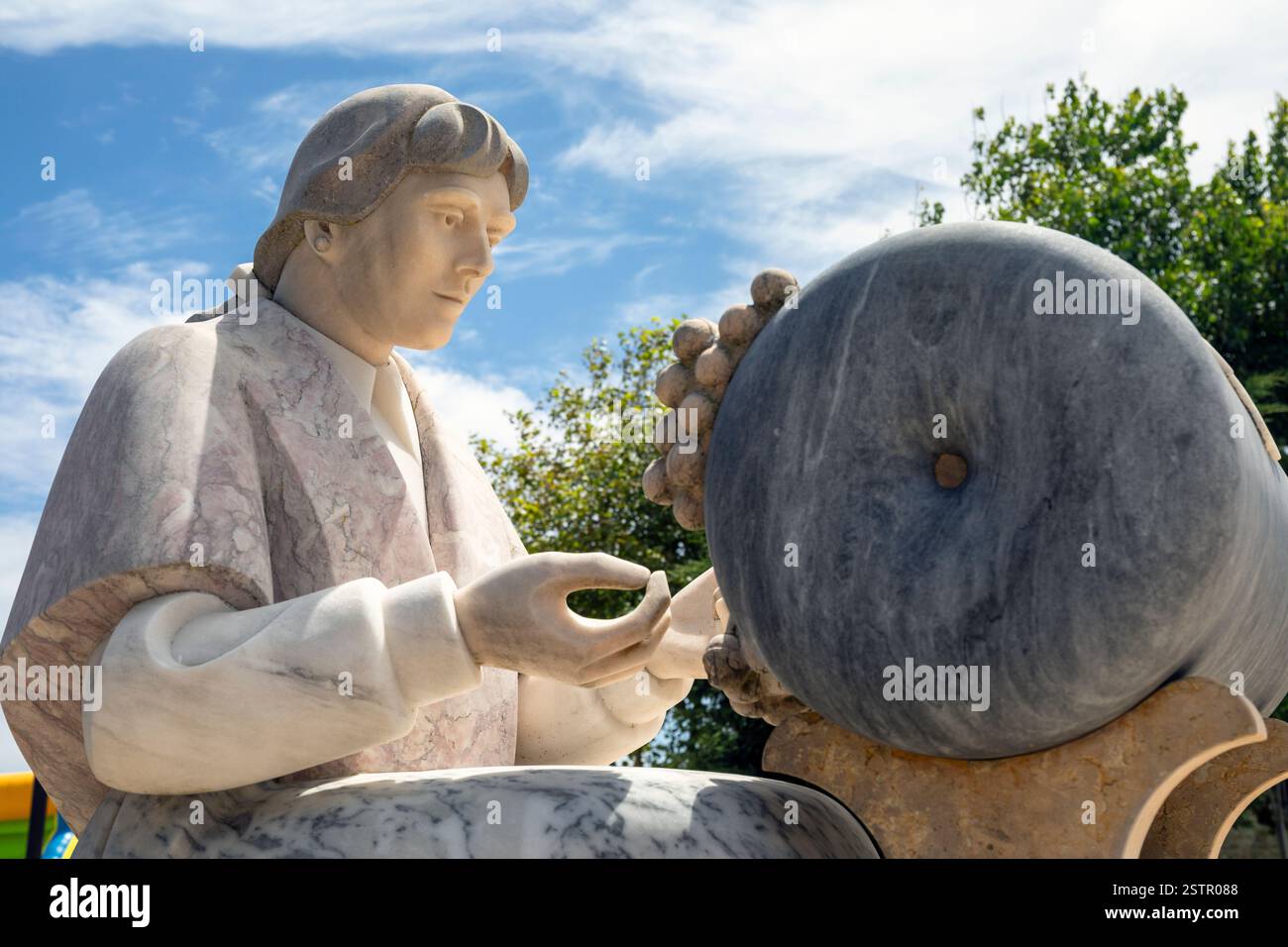Portugal, Oeste Region, Peniche, Monument aux denteliers de Peniche (Monumento à Rendilheira de Peniche) Banque D'Images