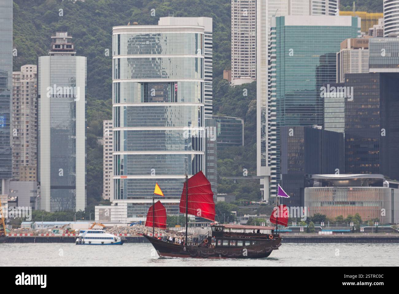 Junk Boat Hong Kong Banque D'Images