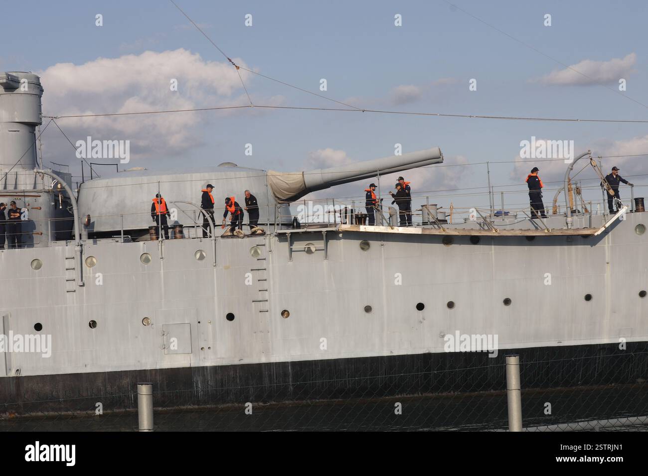 Navire de la marine hellénique 'Georgios Averof' Banque D'Images