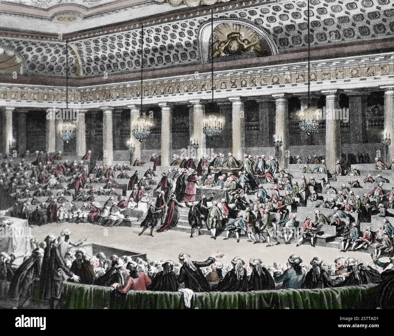 Assemblée nationale constituante. A été formé à partir de l'Assemblée nationale le 9 juillet 1789, lors des premières étapes de la Révolution française. Se dissout sur 30 Banque D'Images