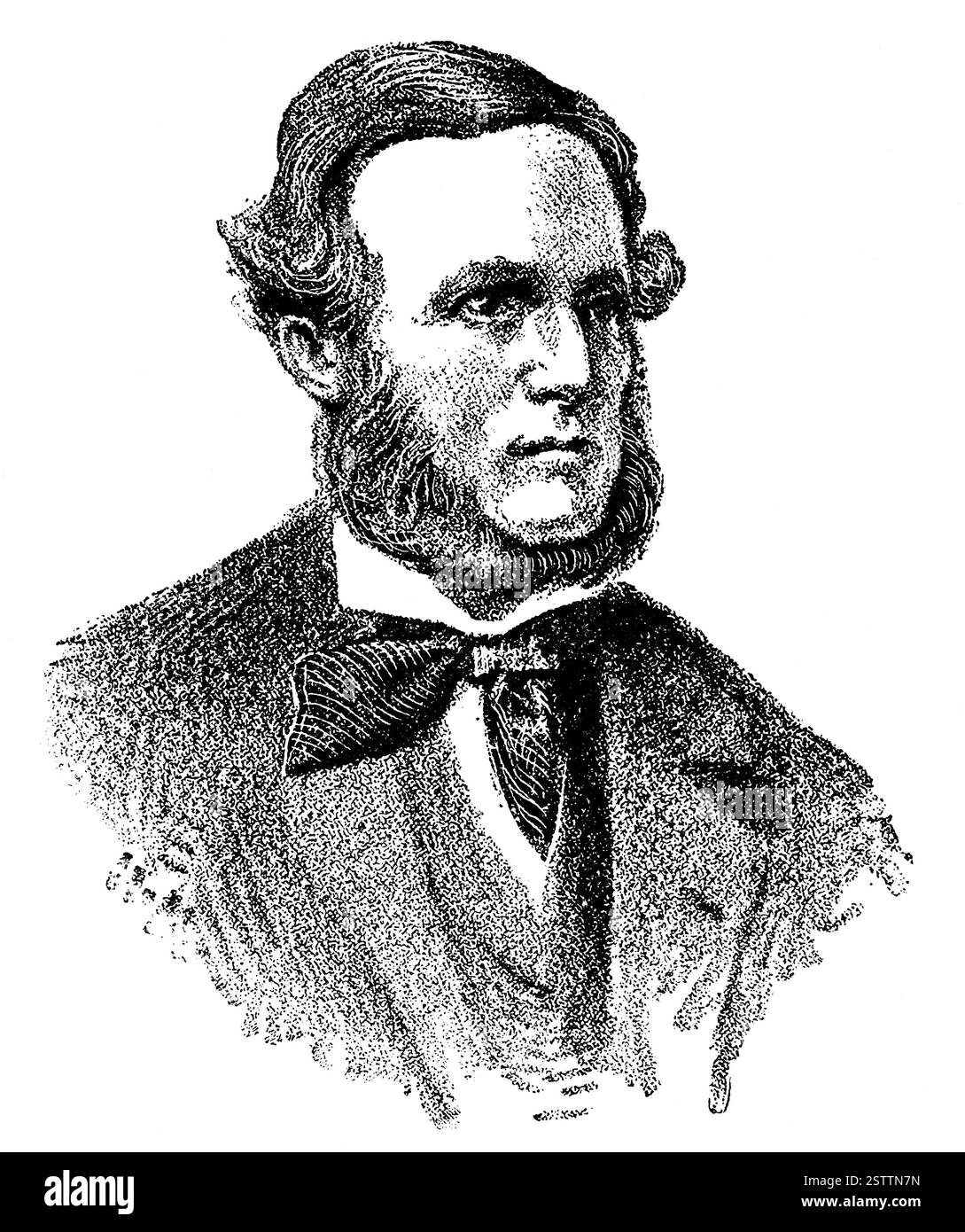 Portrait de Sir Francis Leopold McClintock - un explorateur irlandais dans la Royal Navy britannique. Banque D'Images