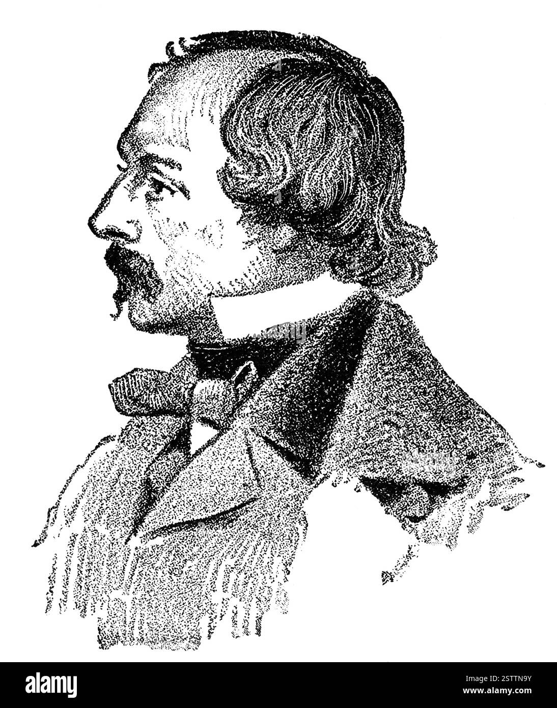 Portrait d'Elisha Kent Kane - une exploratrice américaine, et un officier médical dans la marine des États-Unis Banque D'Images