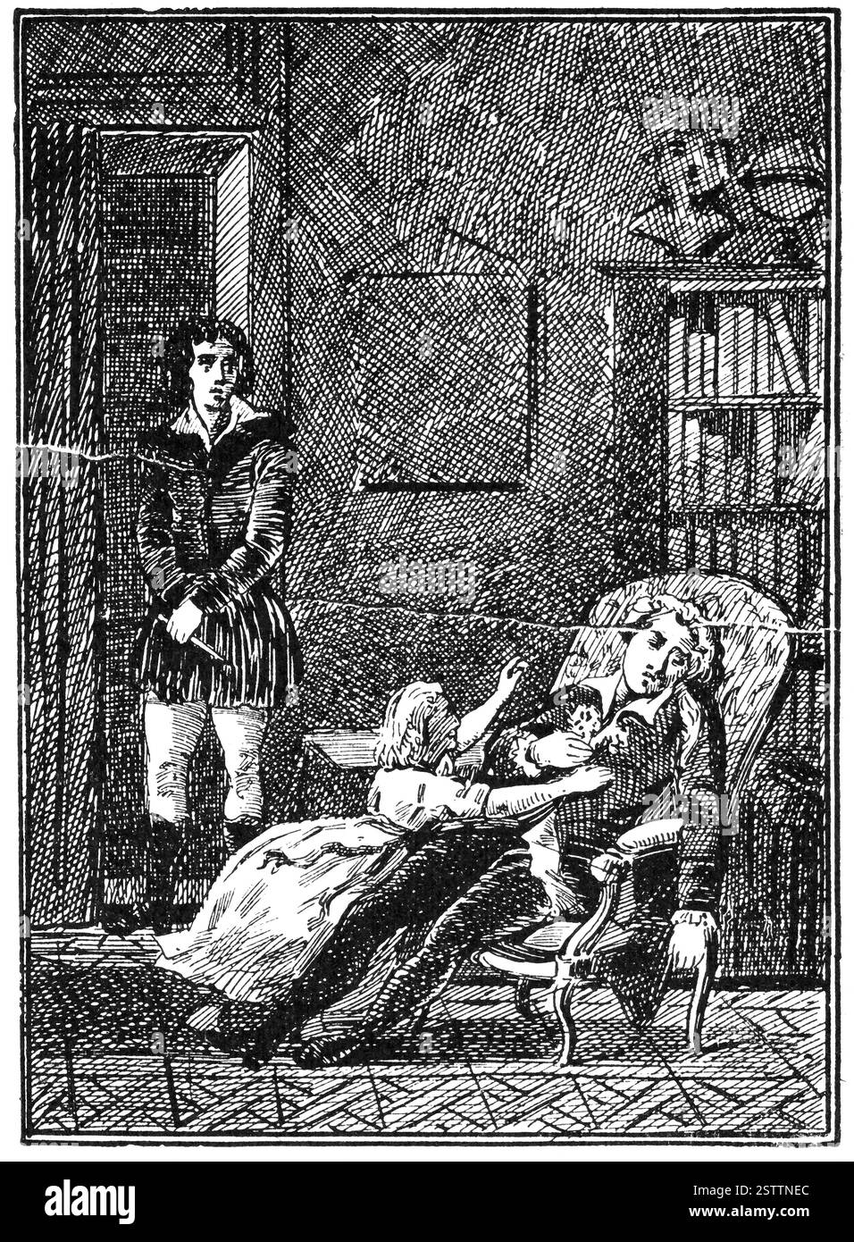 Le meurtre du dramaturge conservateur August von Kotzebue par l'étudiant allemand Banque D'Images