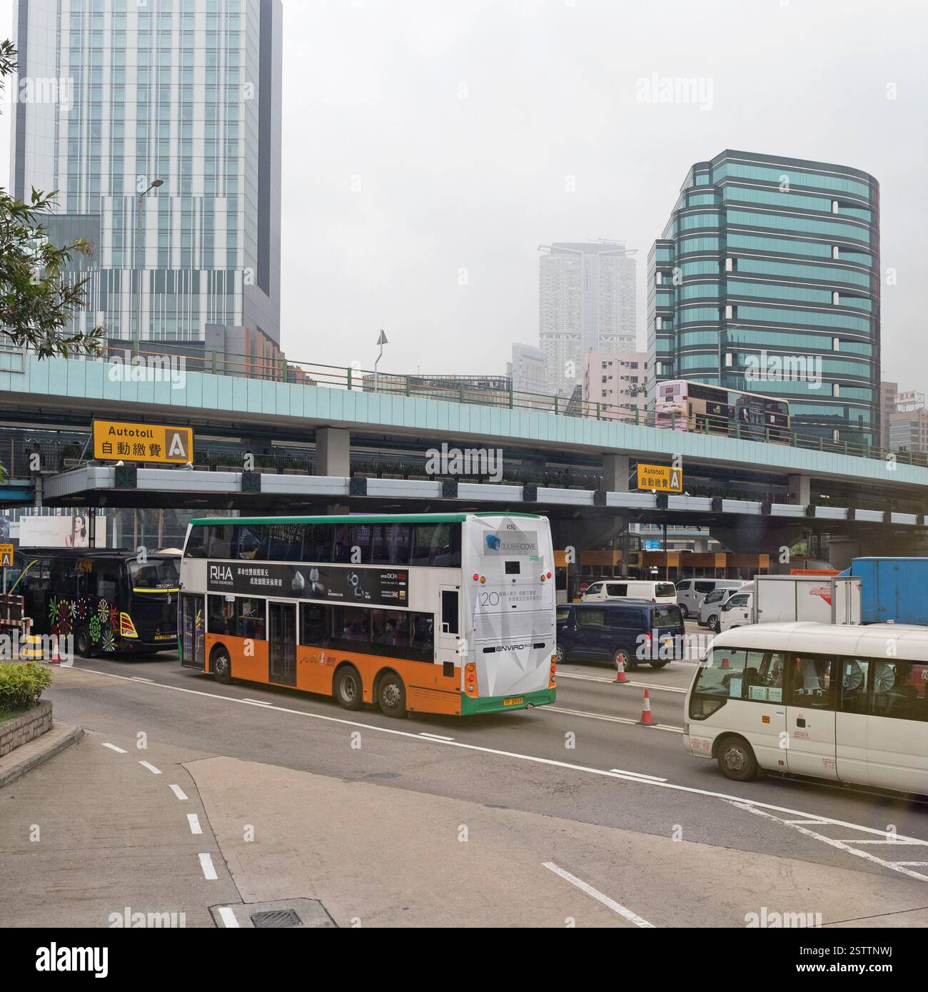 Tunnel Autotoll Hong Kong Banque D'Images
