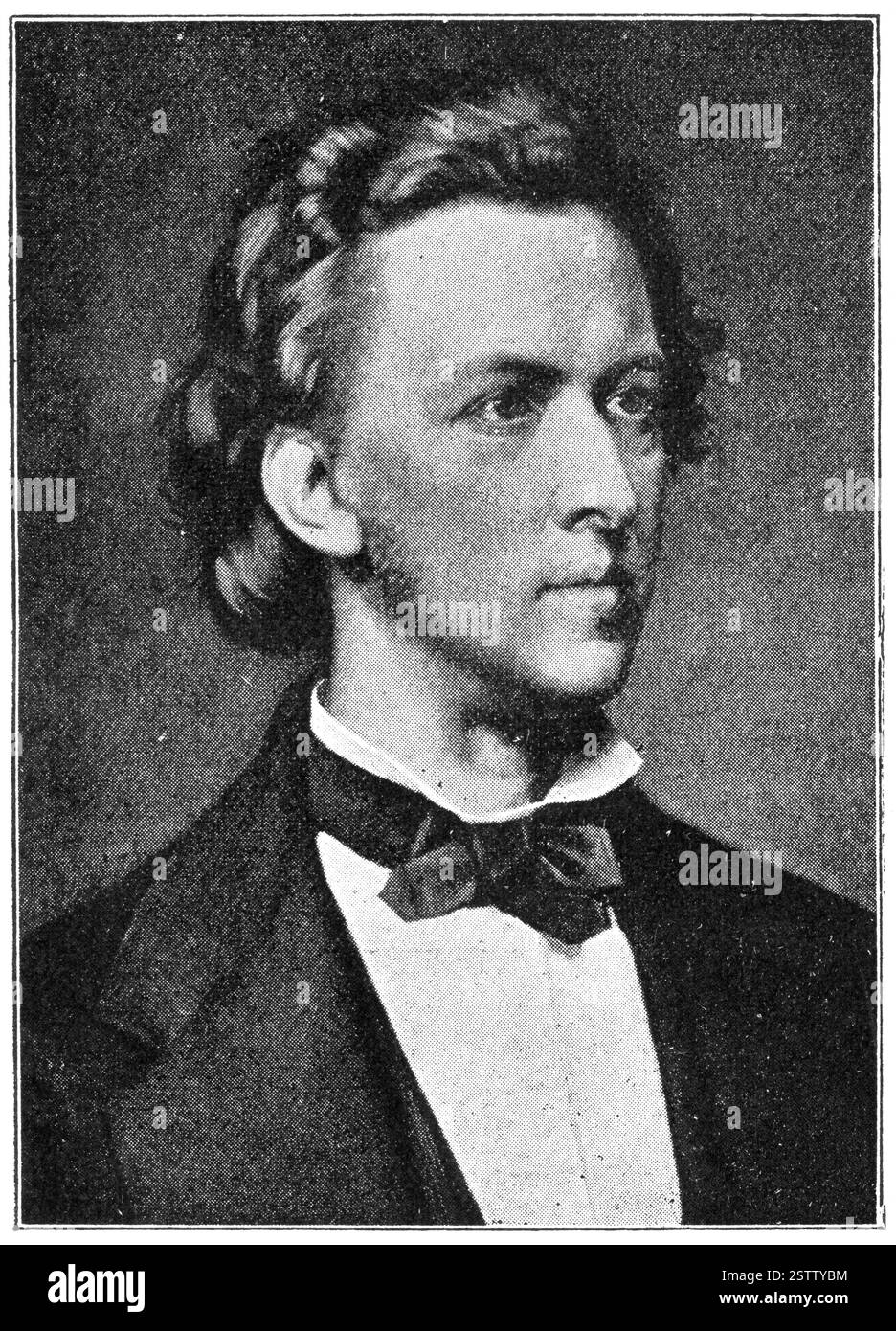 Portrait de Frédéric Chopin (jeunes années) - compositeur et pianiste virtuose polonais. Banque D'Images