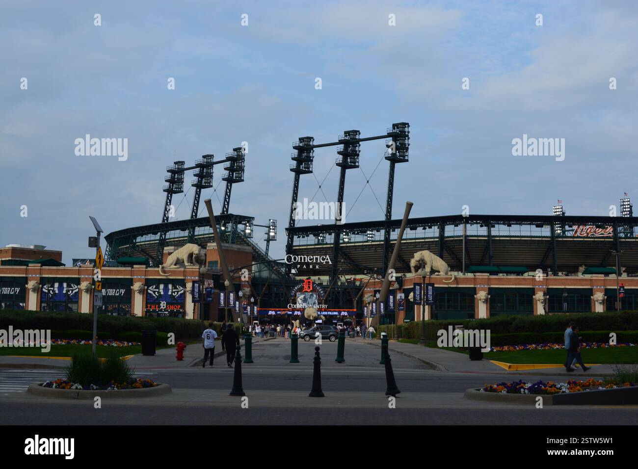 Comerica Park Detroit Michigan Banque D'Images