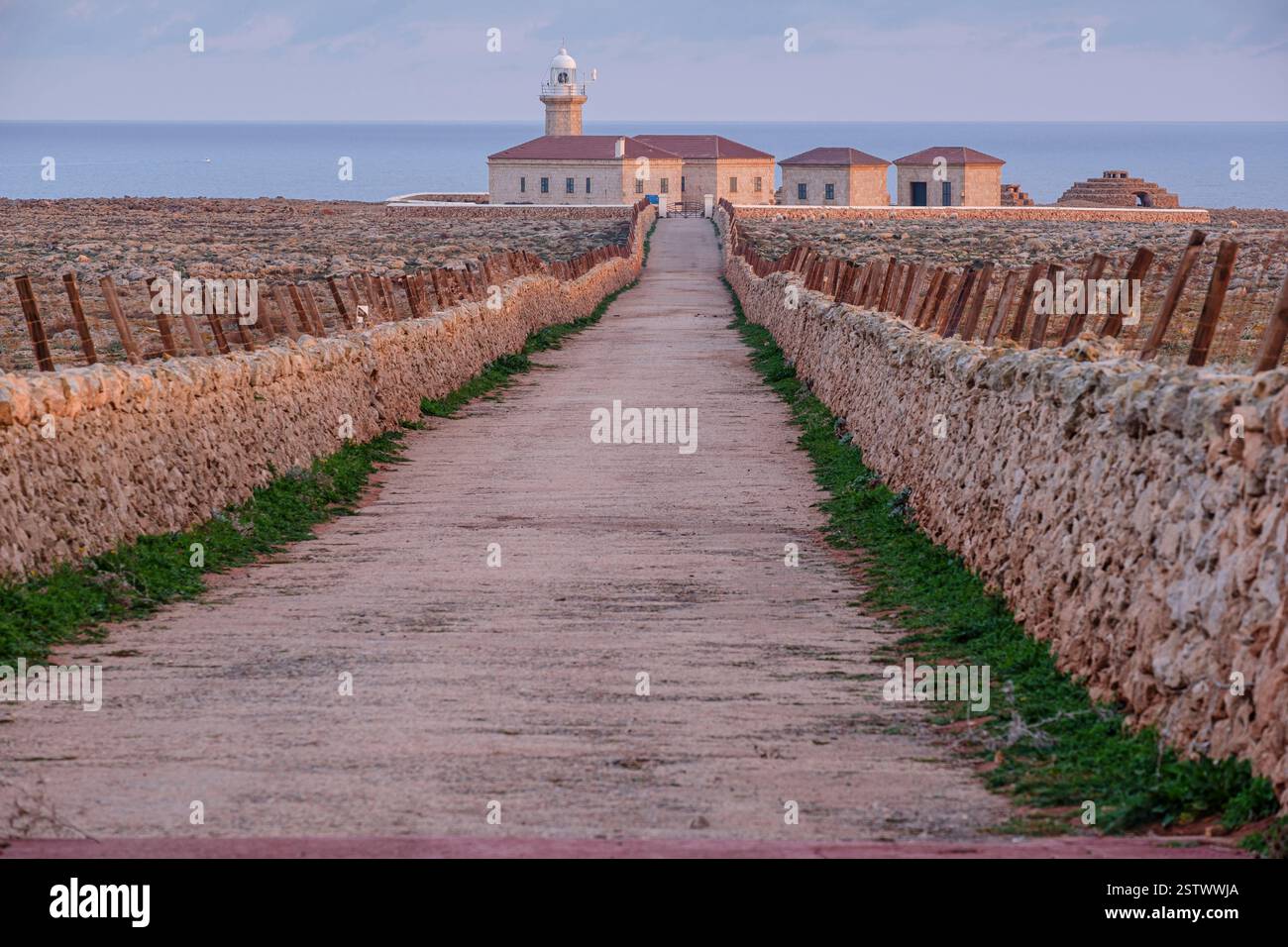 Phare de Punta Nati cape Banque D'Images