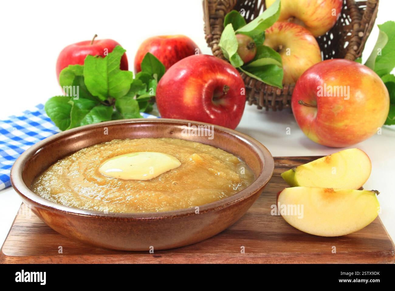 Compote de pommes Banque D'Images