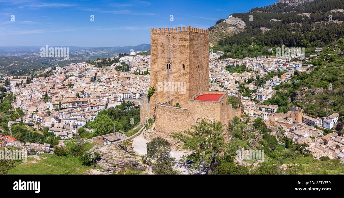Castillo de la Yedra - château des four Corners- ville de Cazorla Banque D'Images