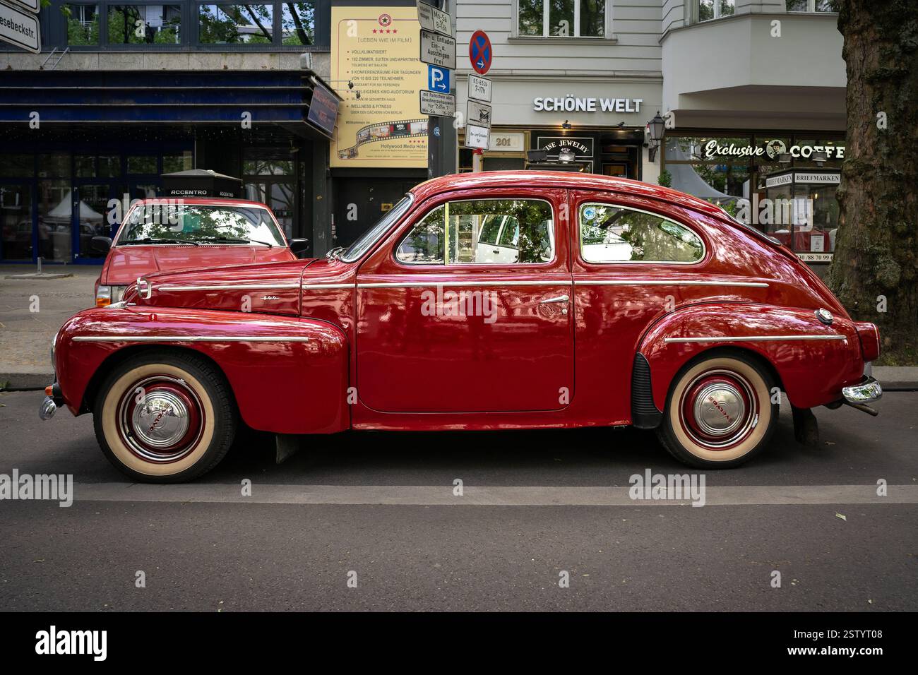 La voiture intermédiaire Volvo PV544. Classic Days Berlin 2024. Banque D'Images