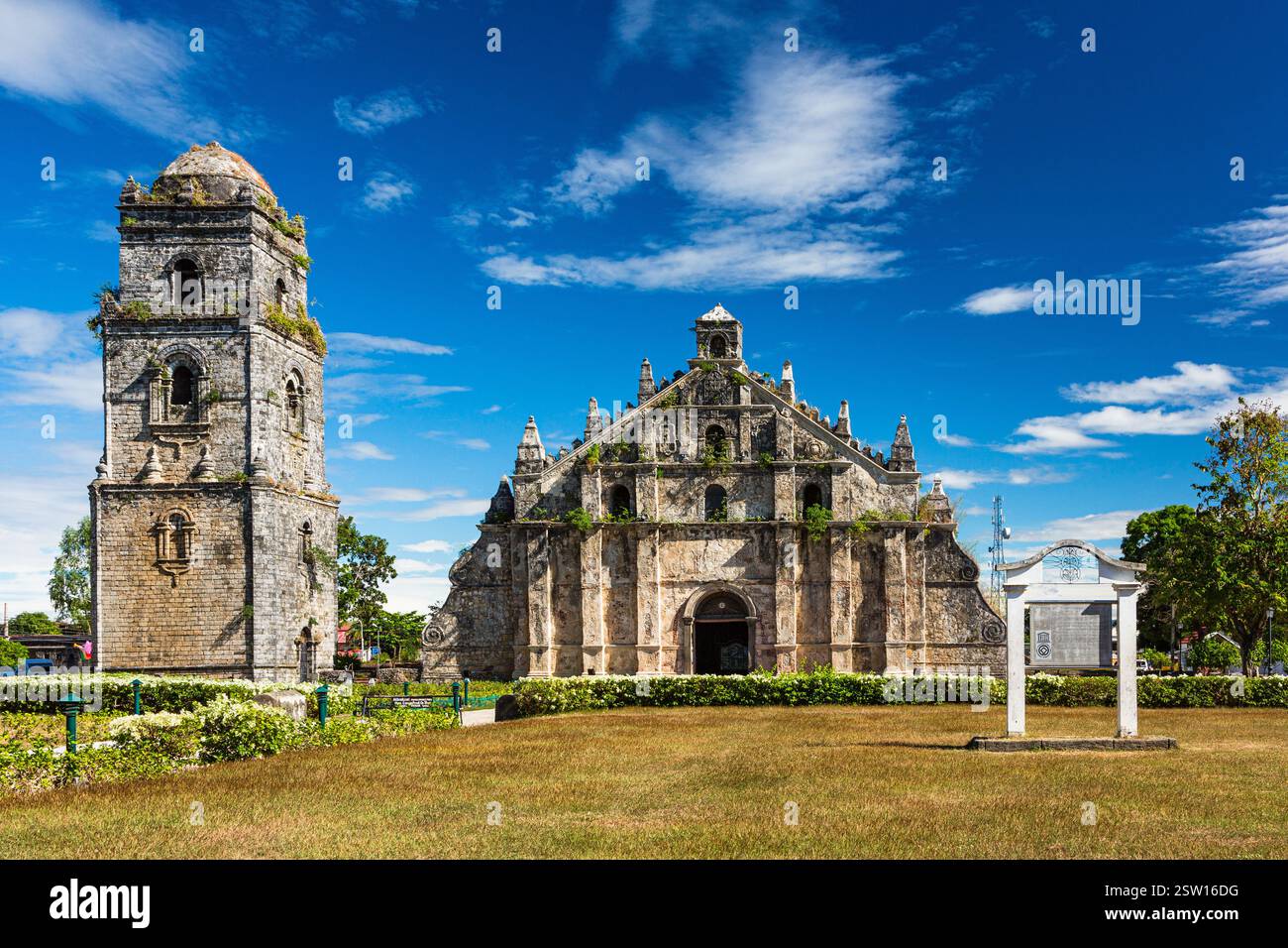 Église Augustine Pao'ai à Paoay Philippines Banque D'Images