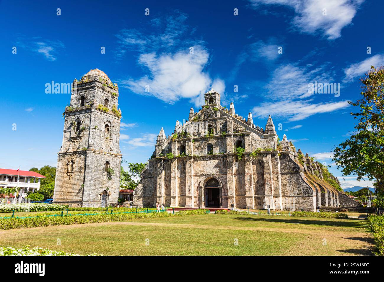 Église Augustine Pao'ai à Paoay Philippines Banque D'Images