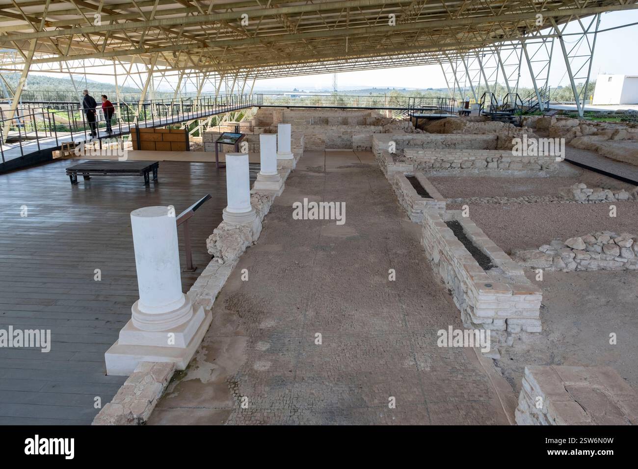 La Villa romaine de Fuente Alamo, Puente Genil, Andalousie, Espagne. Banque D'Images