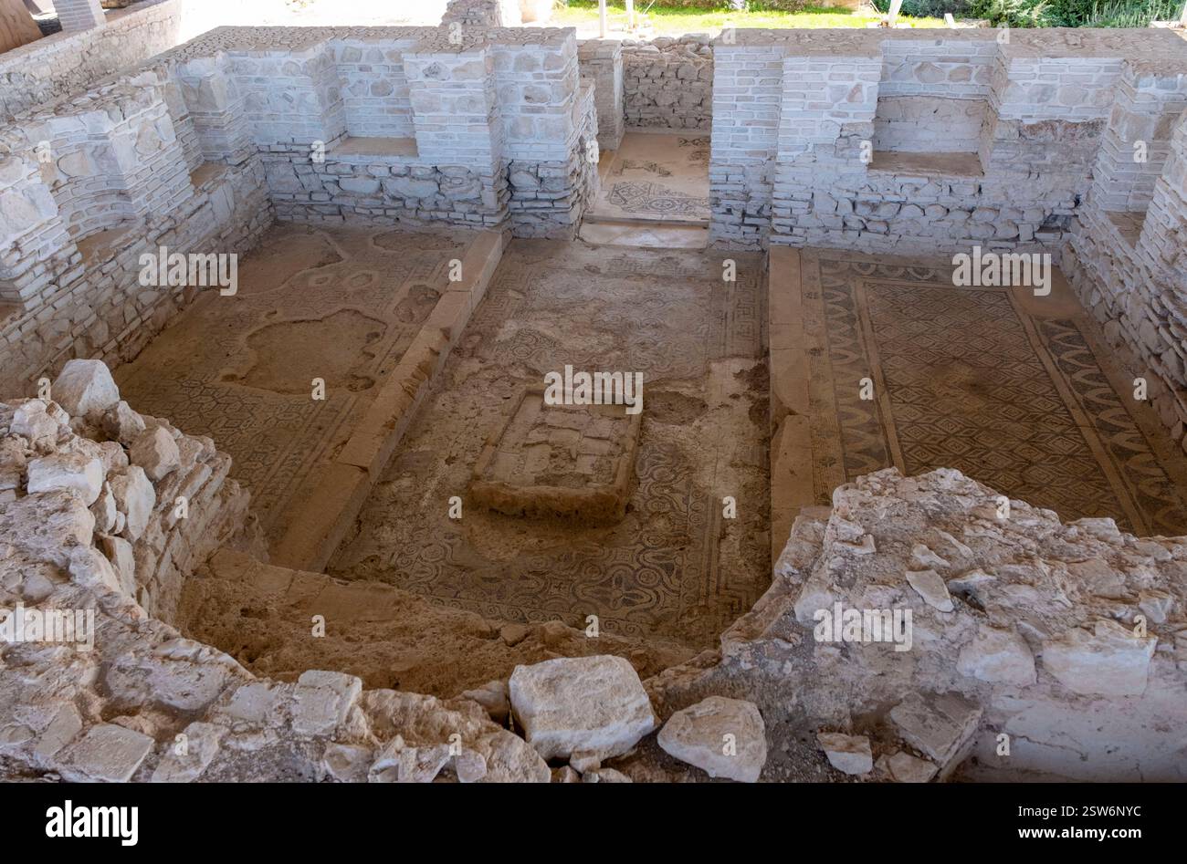 La Villa romaine de Fuente Alamo, Puente Genil, Andalousie, Espagne. Banque D'Images