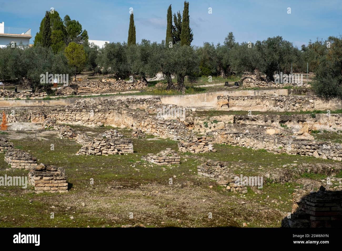 La Villa romaine de Fuente Alamo, Puente Genil, Andalousie, Espagne. Banque D'Images