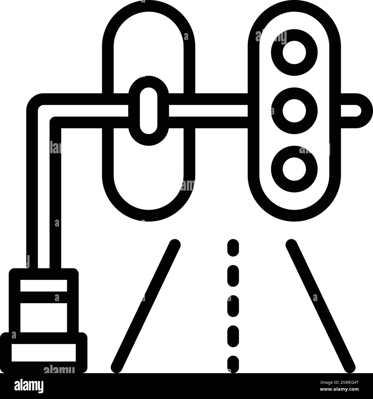 Icône de contrôle du trafic, trafic Illustration de Vecteur