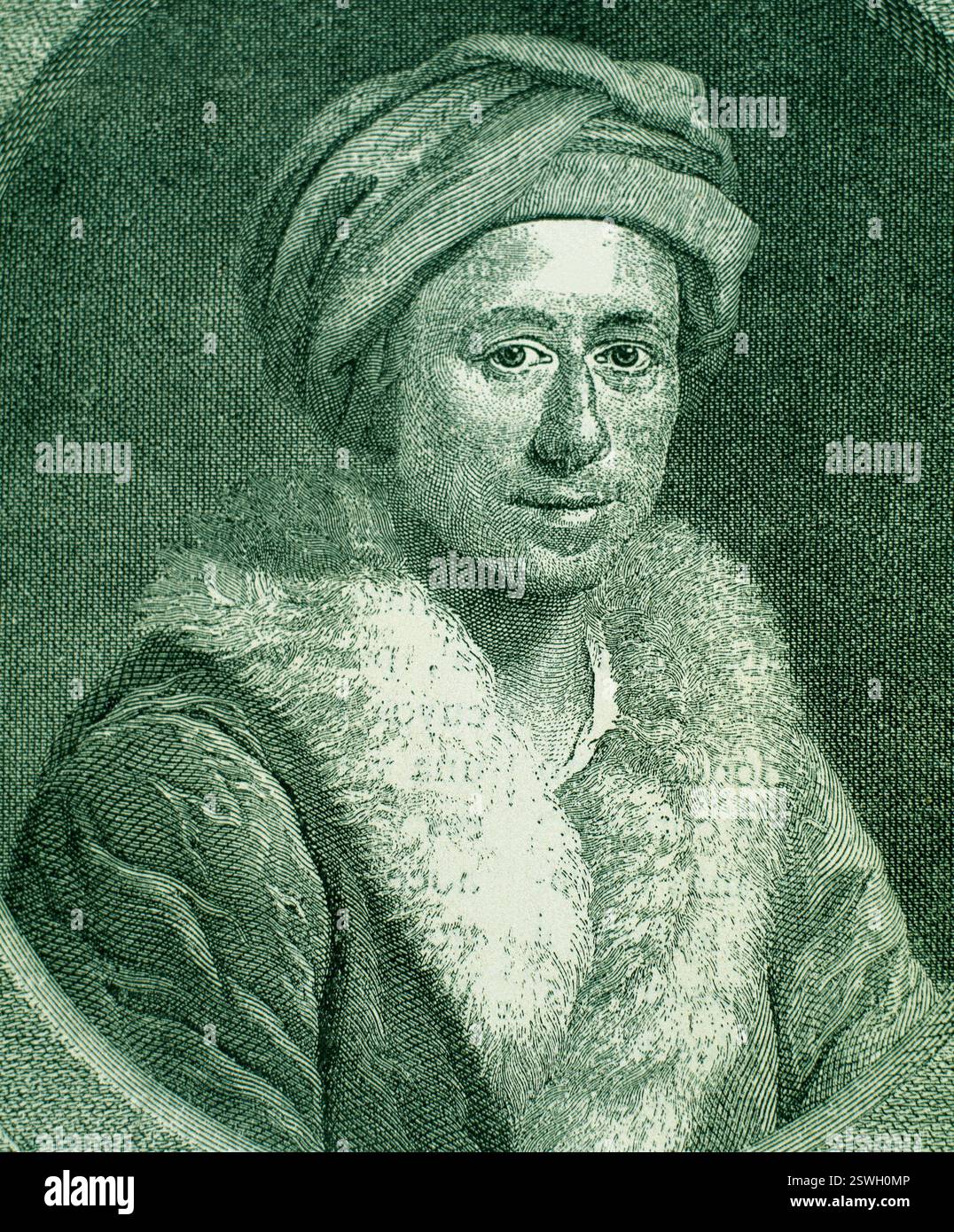 Johann Joachim Winckelmann (1717 - 1768). Historien de l'art et archéologue allemand. La gravure. Portrait. 19e siècle. Banque D'Images