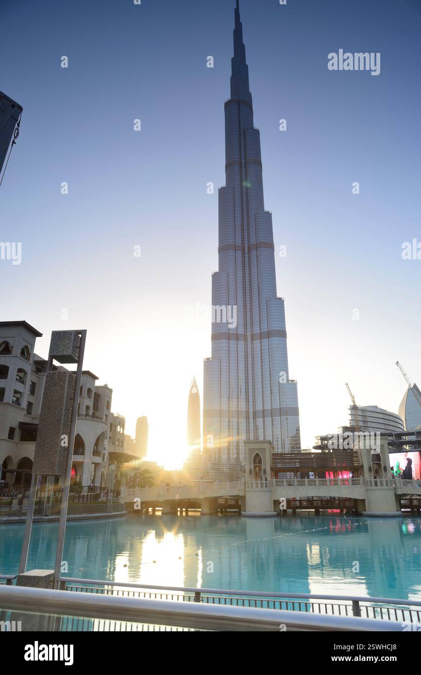 Burj Khalifa, Dubaï, Émirats arabes Unis Banque D'Images
