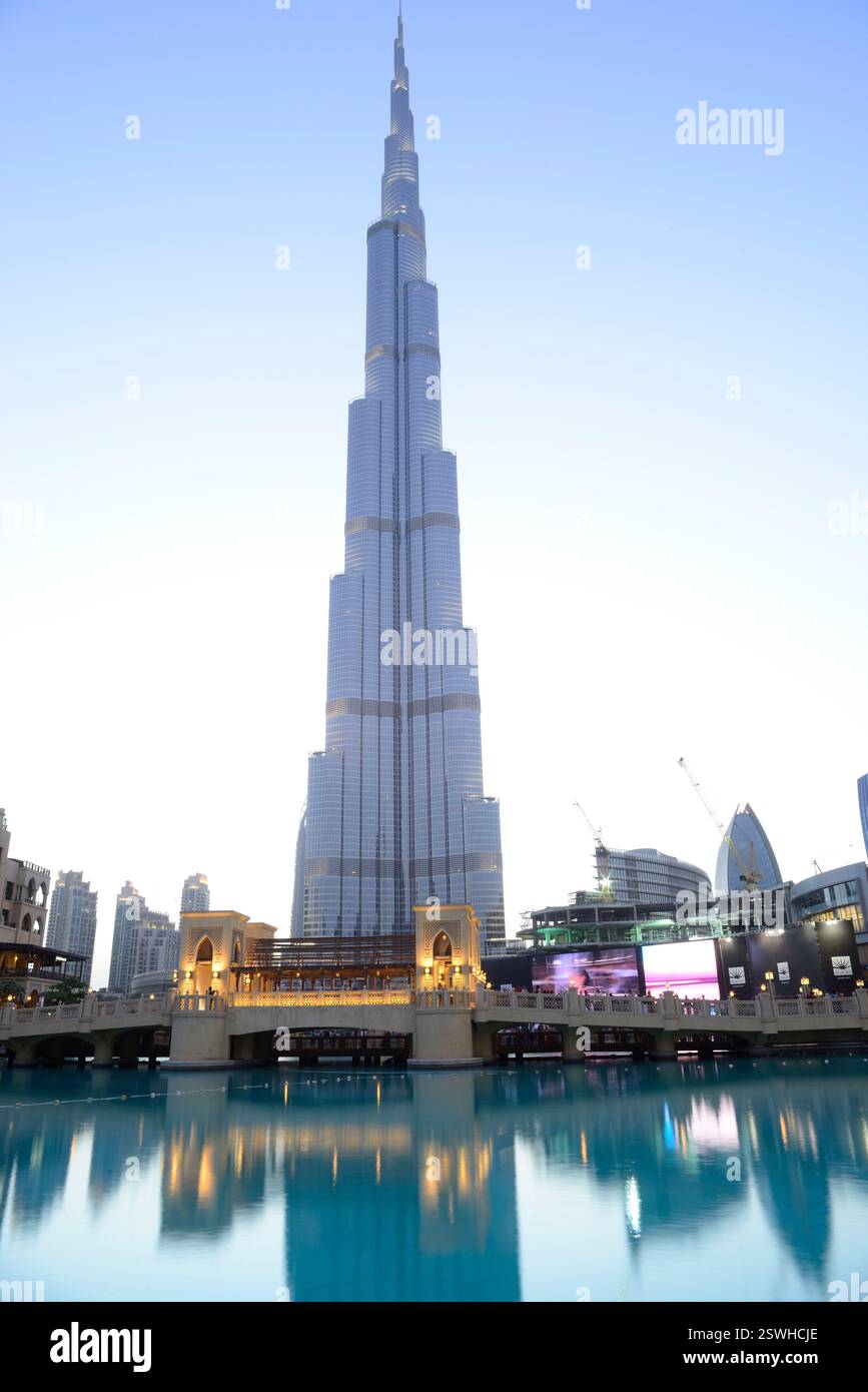 Burj Khalifa, Dubaï, Émirats arabes Unis Banque D'Images