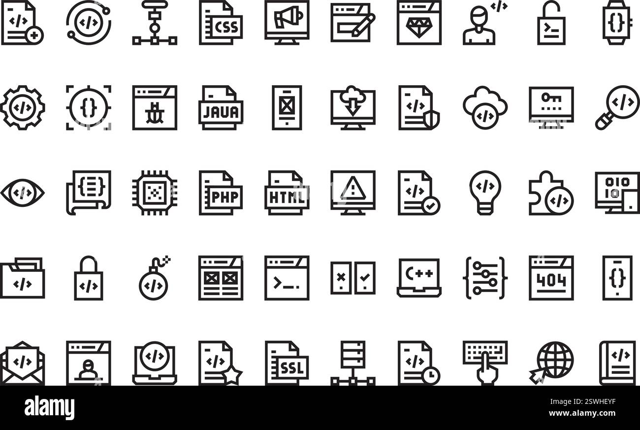 Collection d'icônes vectorielles de haute qualité avec contour modifiable. Idéal pour les projets professionnels et créatifs. Illustration de Vecteur