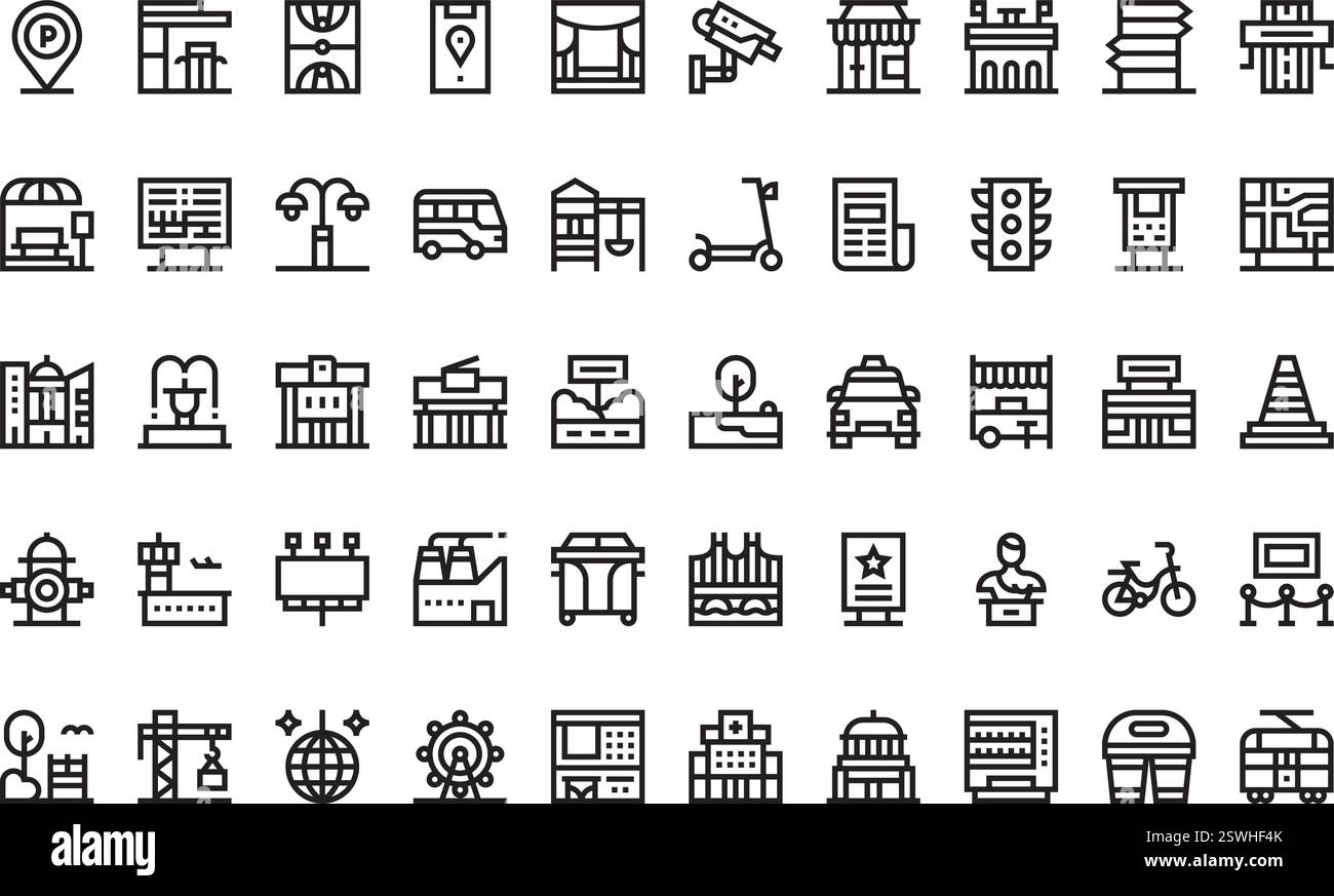 Collection d'icônes vectorielles de haute qualité avec contour modifiable. Idéal pour les projets professionnels et créatifs. Illustration de Vecteur Collection d'icônes vectorielles de haute qualité avec contour modifiable. Idéal pour les projets professionnels et créatifs. Illustration de Vecteur