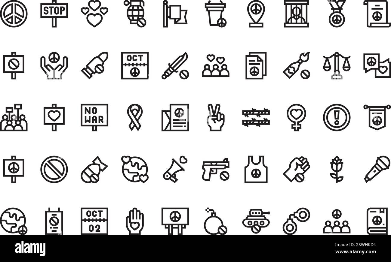 Collection d'icônes vectorielles de haute qualité avec contour modifiable. Idéal pour les projets professionnels et créatifs. Illustration de Vecteur