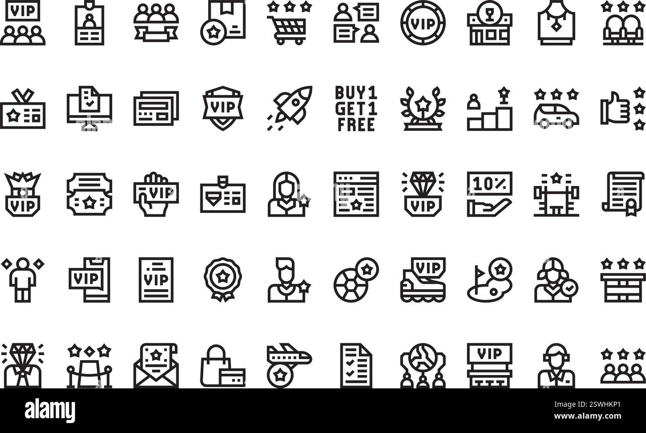 Collection d'icônes vectorielles de haute qualité avec contour modifiable. Idéal pour les projets professionnels et créatifs. Illustration de Vecteur