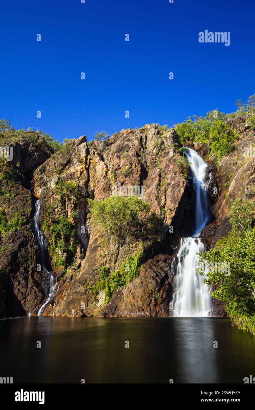 Wangi Falls dans la région de Litchfield National Park, Territoire du Nord, Australie Banque D'Images