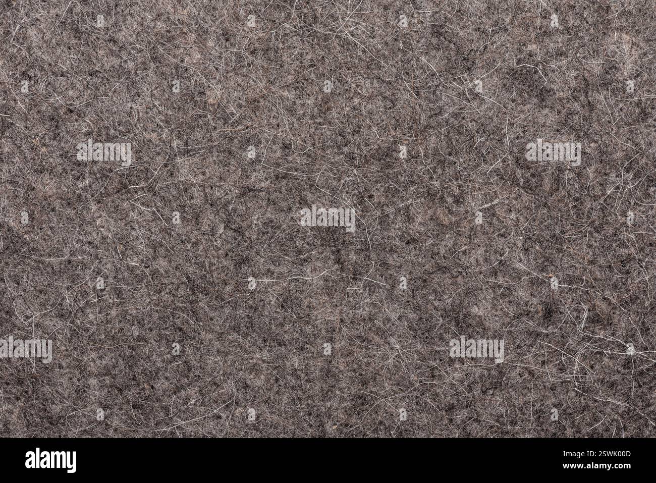Vue de dessus de la texture de feutre gris naturel Banque D'Images