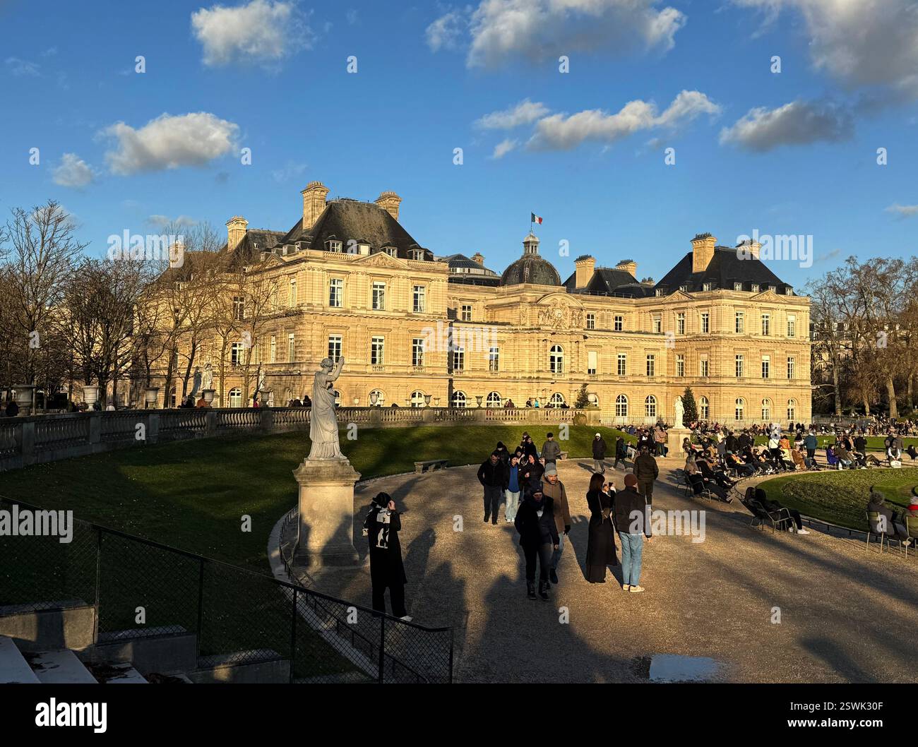 Jardin du Luxembourg, Senat, Paris, France, Europe Banque D'Images