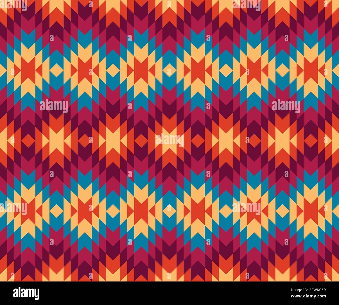 Motif de rayures géométriques Navajo du sud-ouest. Colorée aztèque de forme géométrique sud-ouest sans couture motif rustique style bohème. Patte ethnique du sud-ouest Illustration de Vecteur Motif de rayures géométriques Navajo du sud-ouest. Colorée aztèque de forme géométrique sud-ouest sans couture motif rustique style bohème. Patte ethnique du sud-ouest Illustration de Vecteur