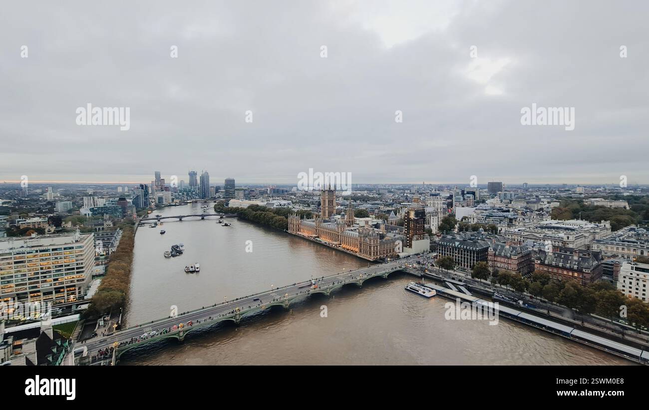 Vue depuis le sommet de la ville de Londres Banque D'Images