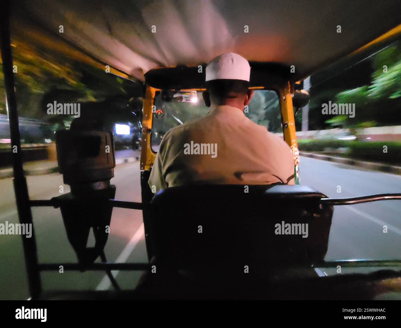 Mode de transport - Auto - Rickshaw dans les routes indiennes. Banque D'Images