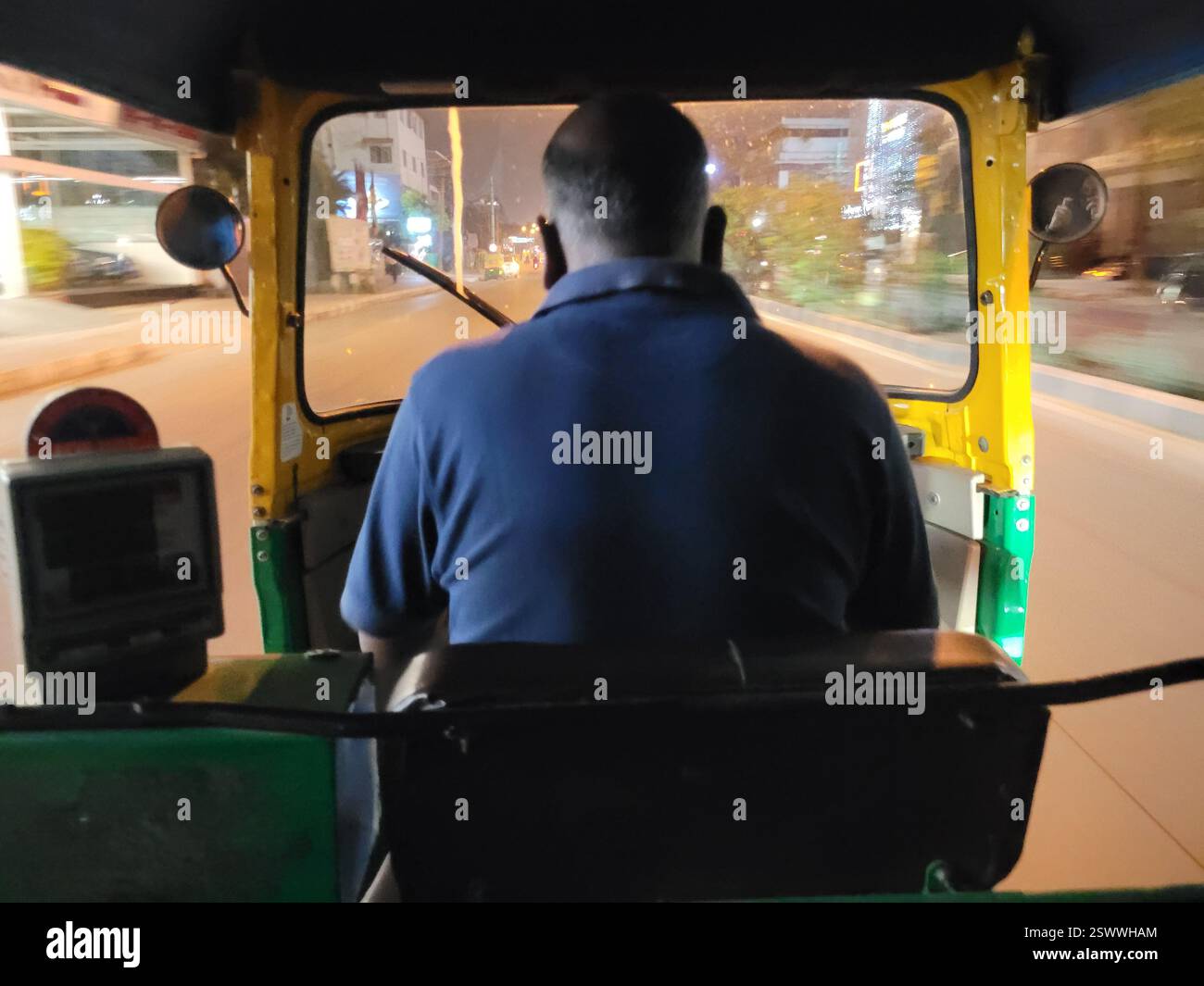 Mode de transport - Auto - Rickshaw dans les routes indiennes. Banque D'Images