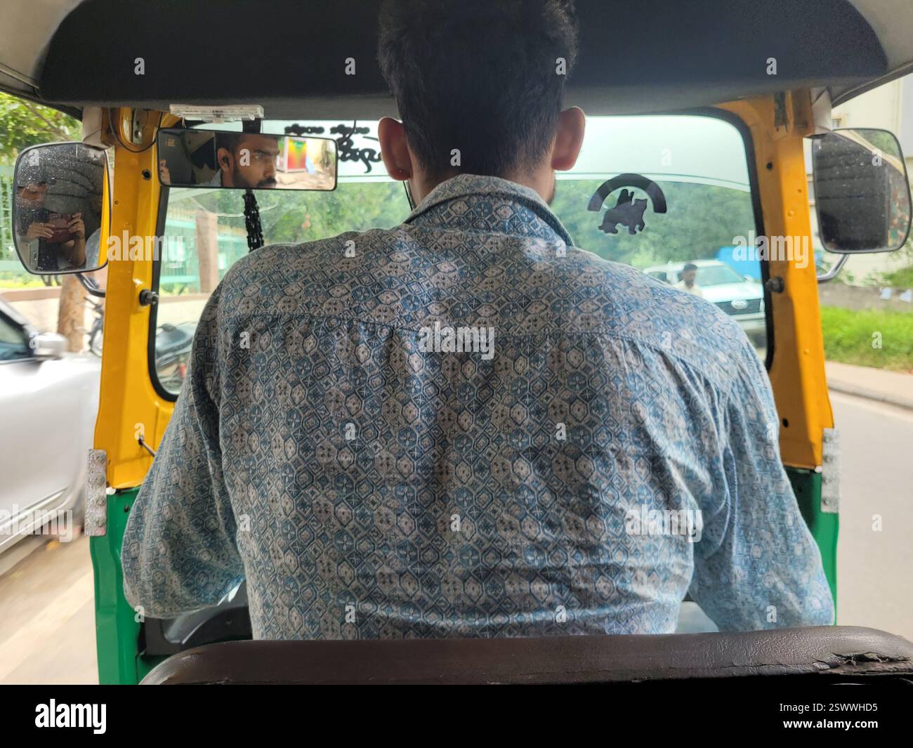 Mode de transport - Auto - Rickshaw dans les routes indiennes. Banque D'Images