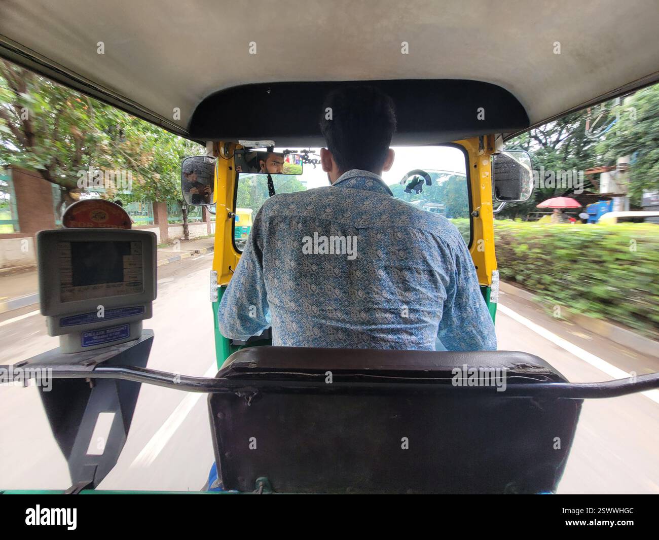 Mode de transport - Auto - Rickshaw dans les routes indiennes. Banque D'Images