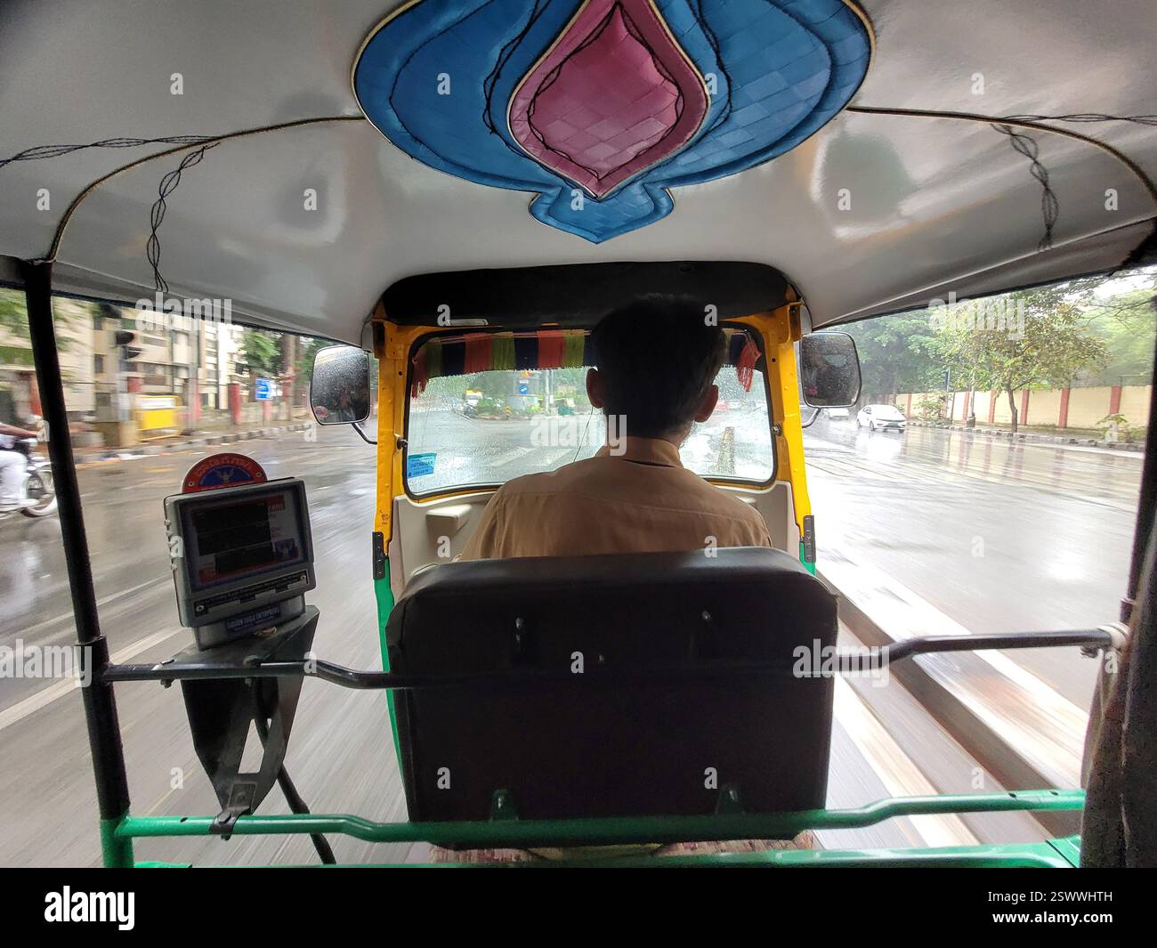 Mode de transport - Auto - Rickshaw dans les routes indiennes. Banque D'Images
