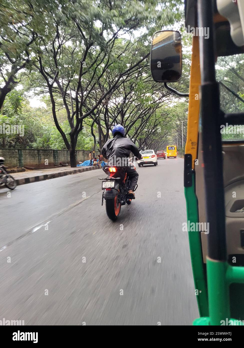 Mode de transport - Auto - Rickshaw dans les routes indiennes. Banque D'Images