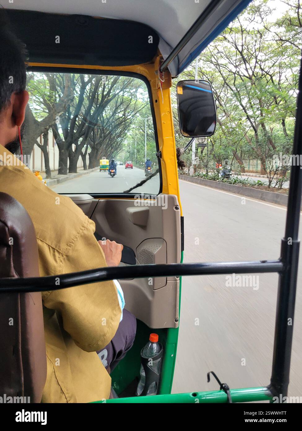 Mode de transport - Auto - Rickshaw dans les routes indiennes. Banque D'Images