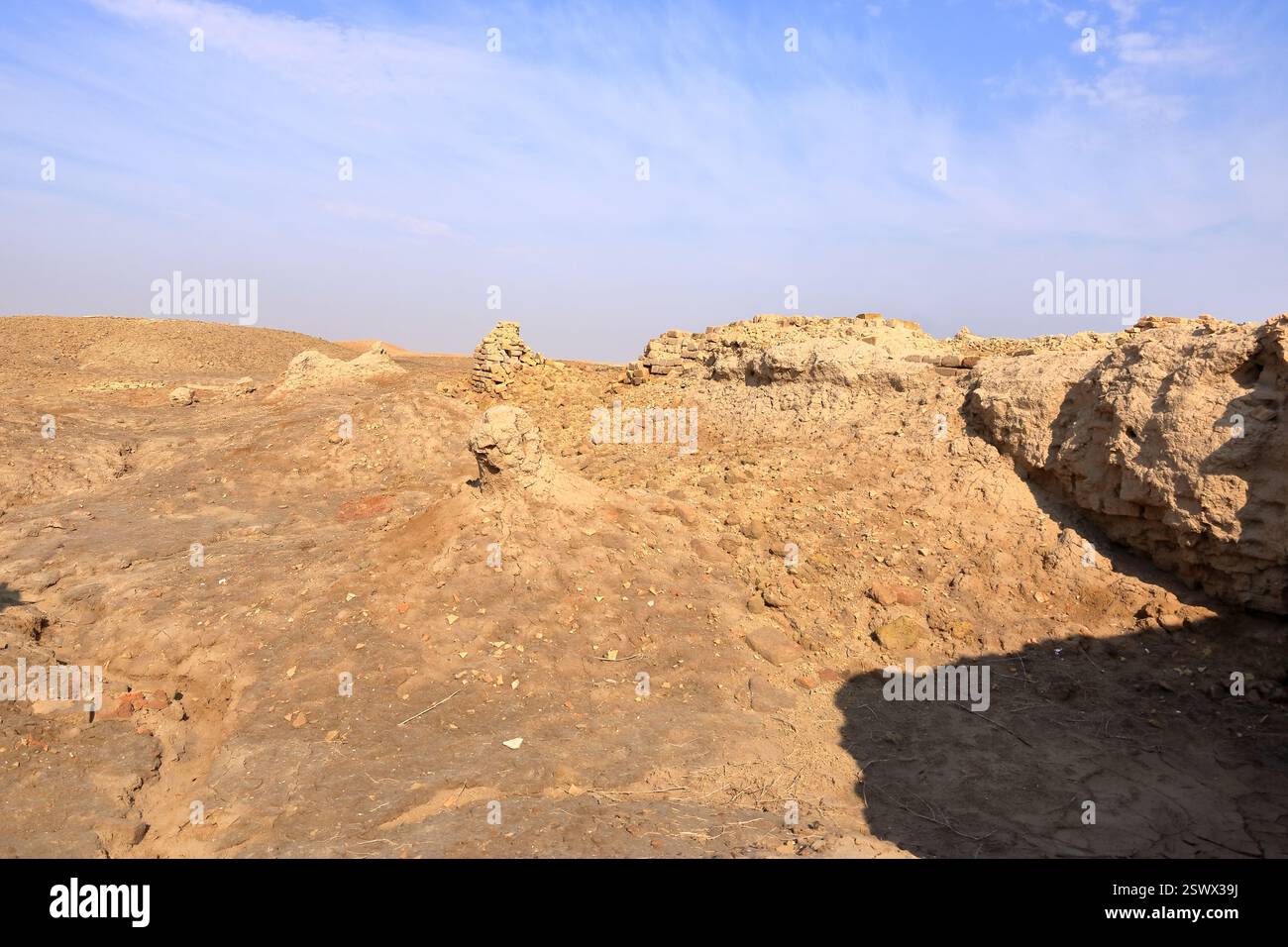 La Maison du Prophète Abraham a restauré ziggourat dans l'ancien Ur, temple sumérien, Irak Banque D'Images