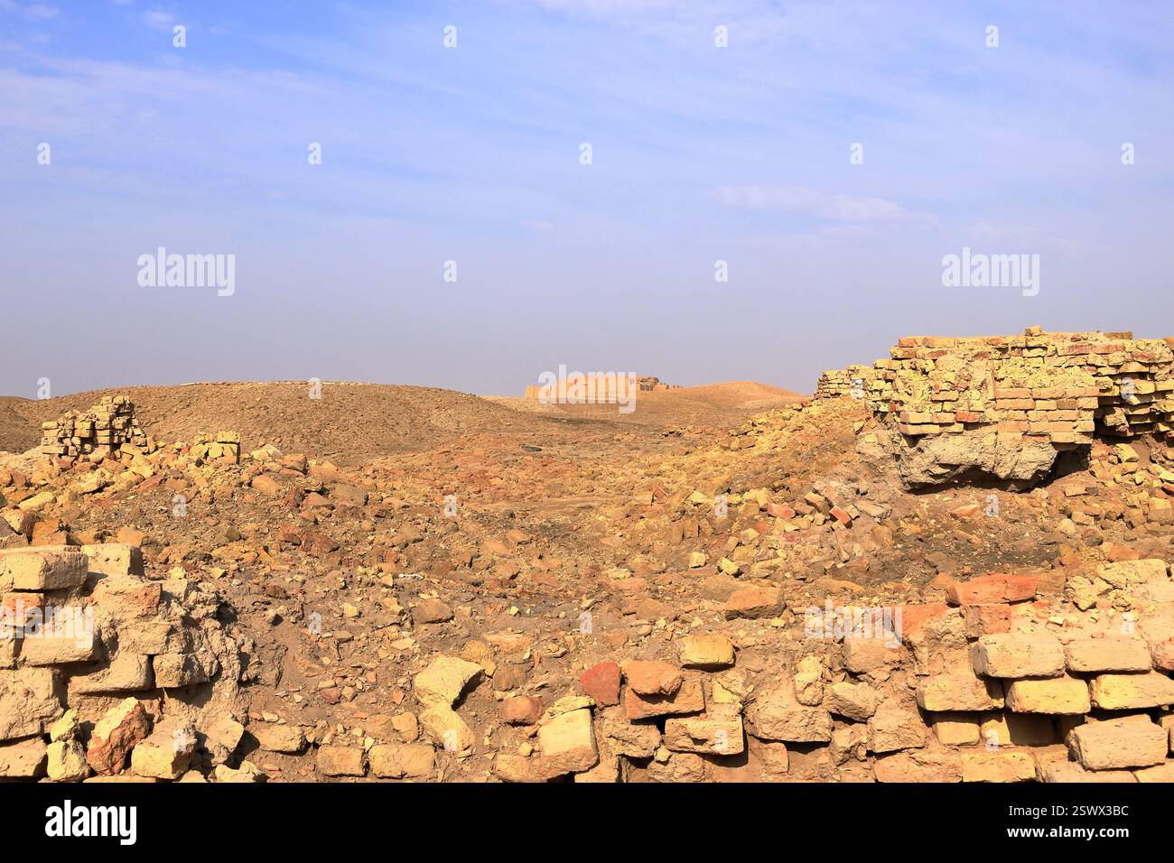 Le ziggourat restauré dans l'ancien Ur, temple sumérien, Irak Banque D'Images